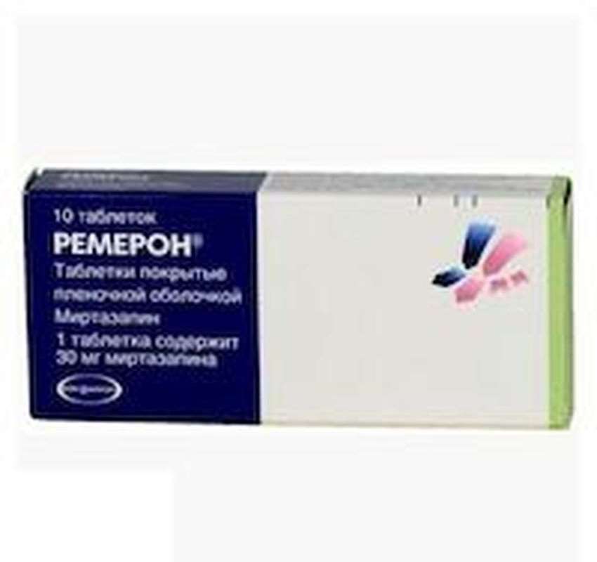 Remeron 30 mg 10 pillole comprano l'antidepressivo con un effetto