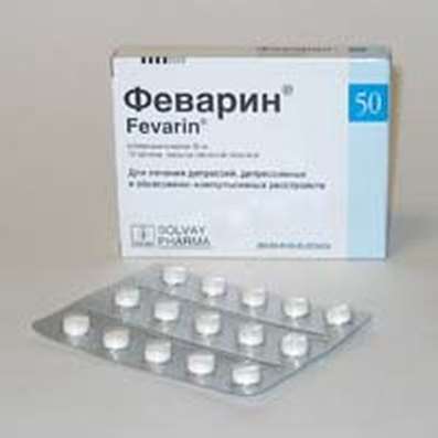 Fevarin (Fluvoxamine) 50mg 15 pills buy antidepressant online